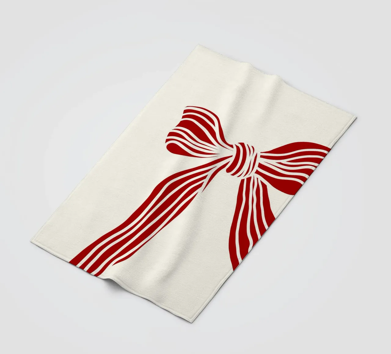 Red bow on white coperta in pile da TijanaArtStudio88