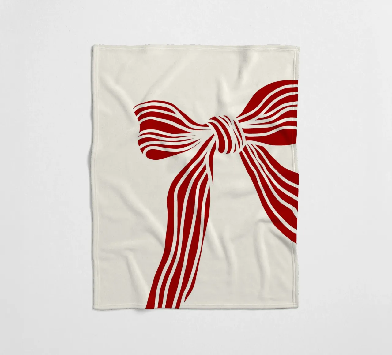 Red bow on white coperta in pile da TijanaArtStudio88