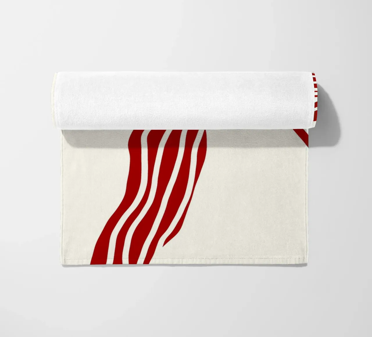 Red bow on white telo mare da TijanaArtStudio88