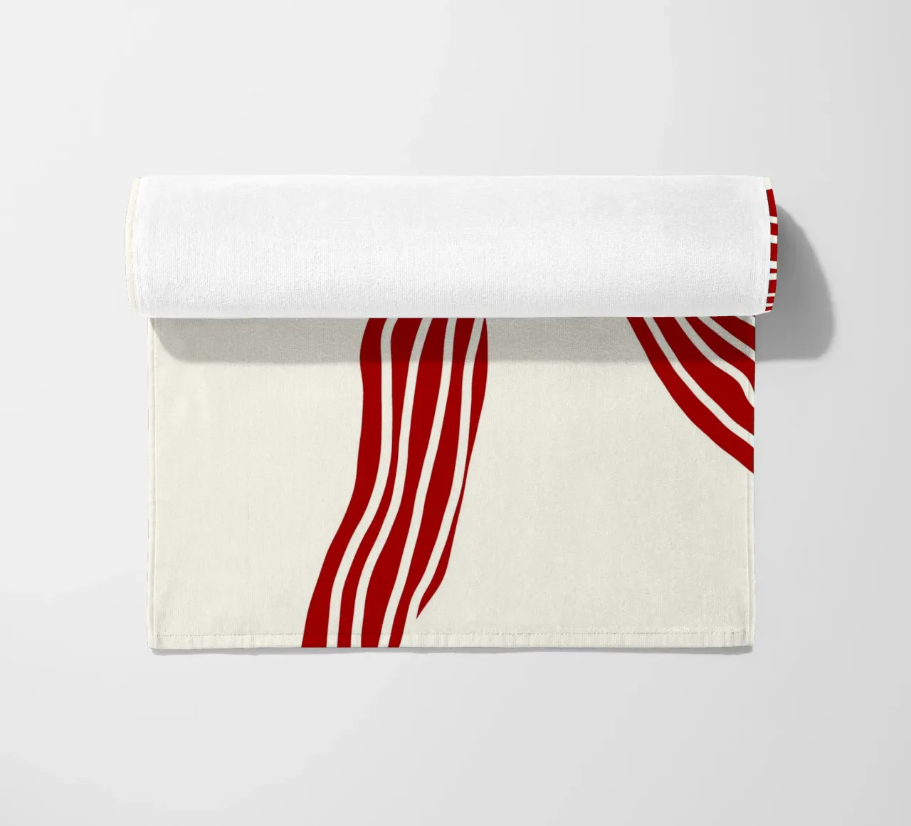 Red bow on white telo mare da TijanaArtStudio88
