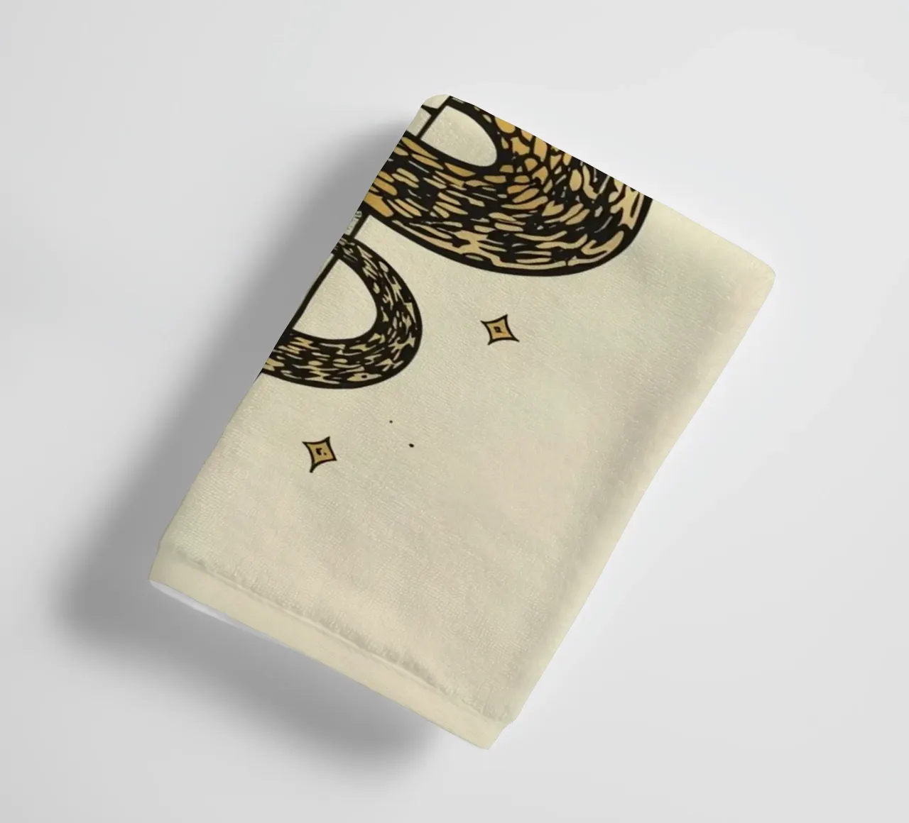 Snake Coiled Around Dagger towel by DesignDoodle