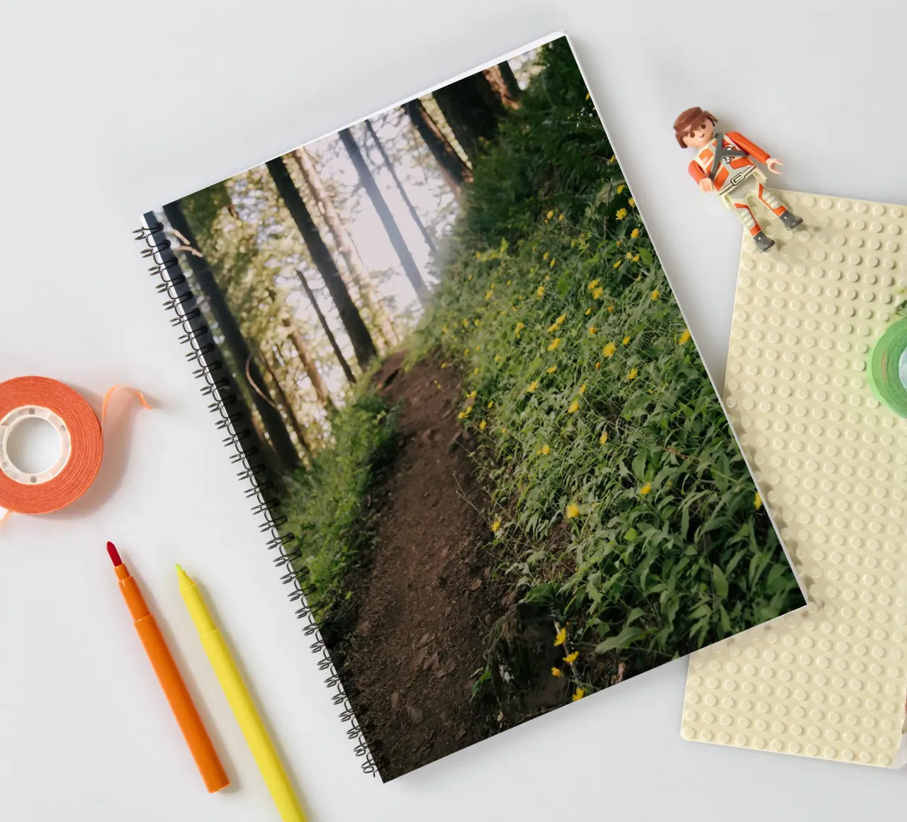 Dandelion Path spiral notebook by wowhannahphotos