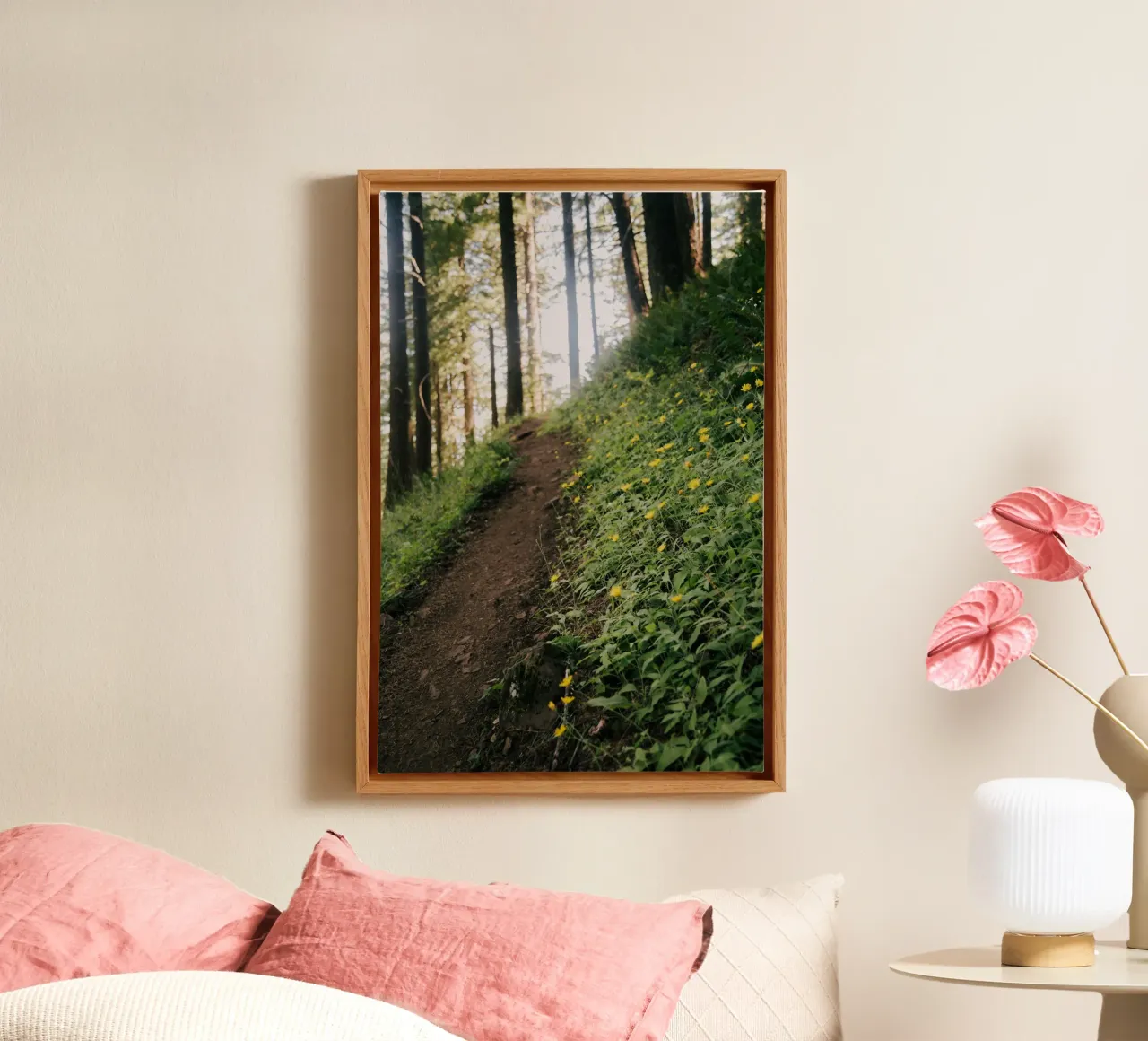 Dandelion Path canvas by wowhannahphotos