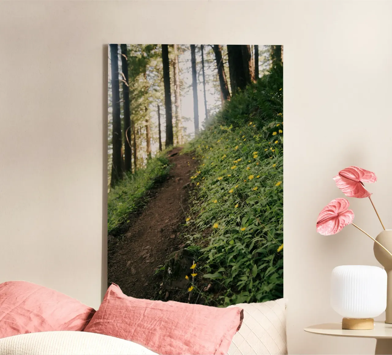 Dandelion Path canvas by wowhannahphotos