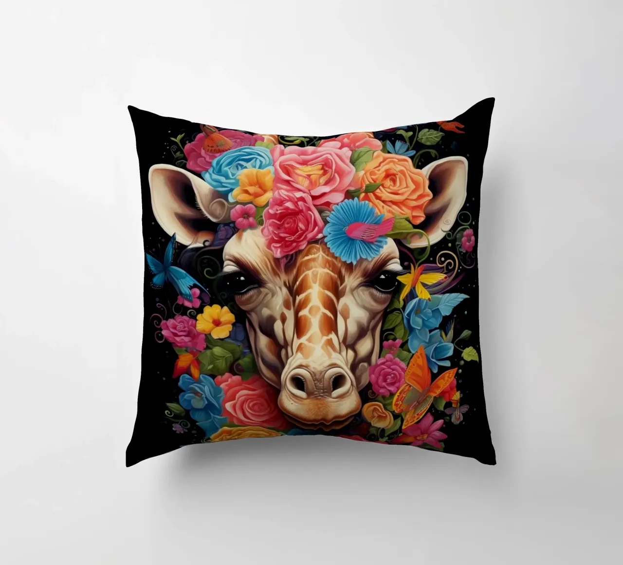 Fiori di giraffa 2 cuscino da Mateo