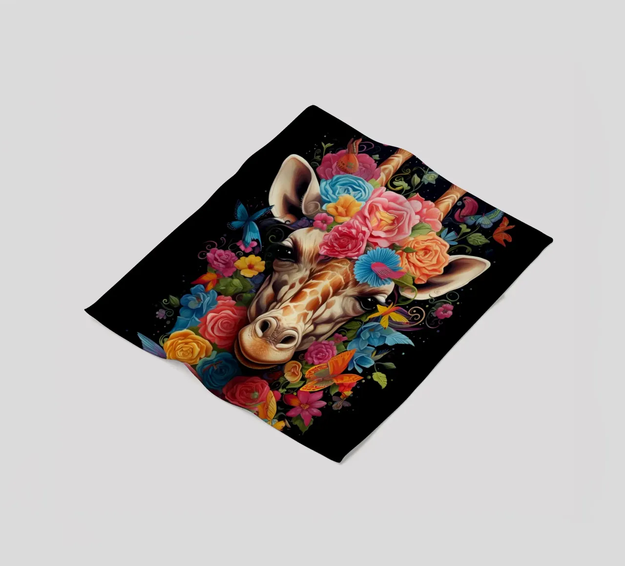 Fiori di giraffa 2 coperta in pile da Mateo