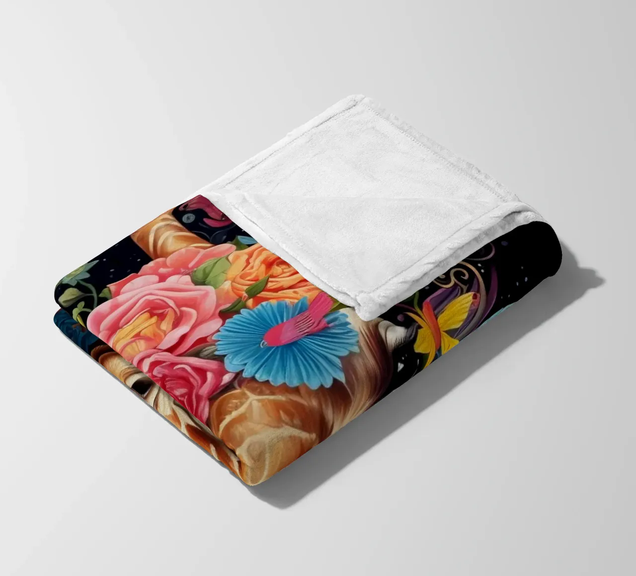 Fiori di giraffa 2 coperta in pile da Mateo