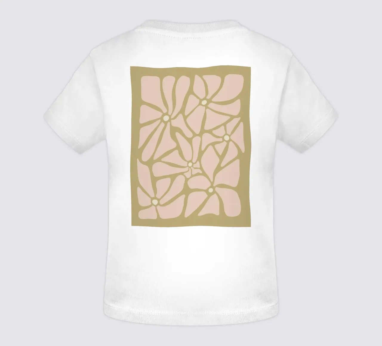 Fiori astratti retrò di metà secolo, rosa, crema e abbronzatura, di tipo trippy maglietta neonato da This Wild Soul - Illustration