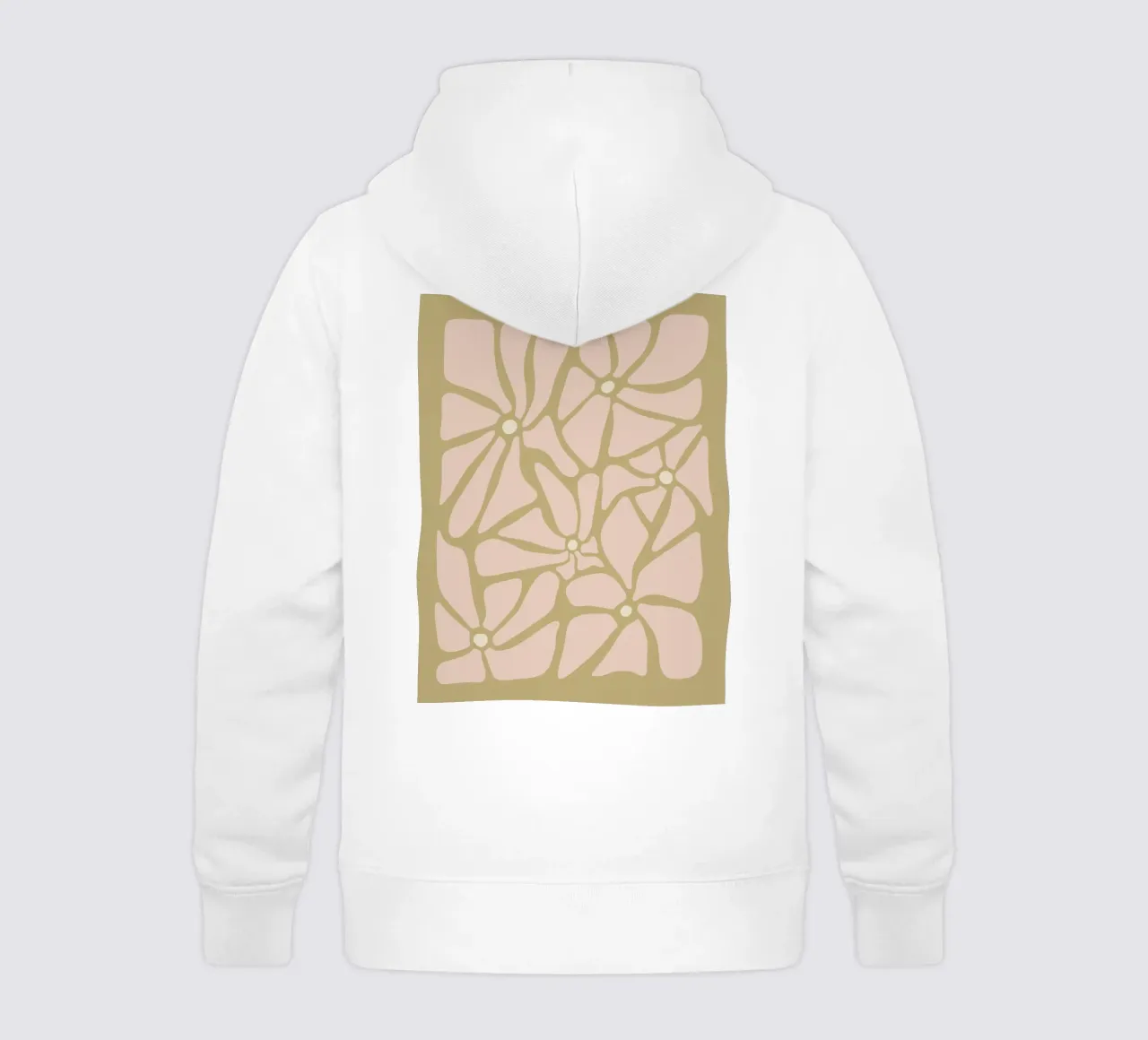 Fiori astratti retrò di metà secolo, rosa, crema e abbronzatura, di tipo trippy felpa bambino con cappuccio da This Wild Soul - Illustration