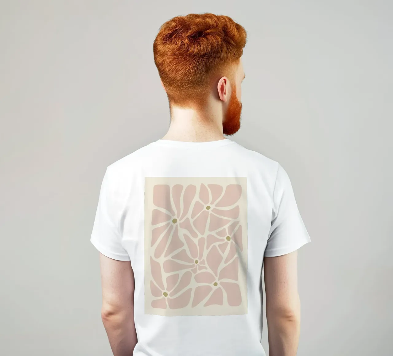 Fiori astratti di metà secolo, color crema, marrone e beige t-shirt da This Wild Soul - Illustration