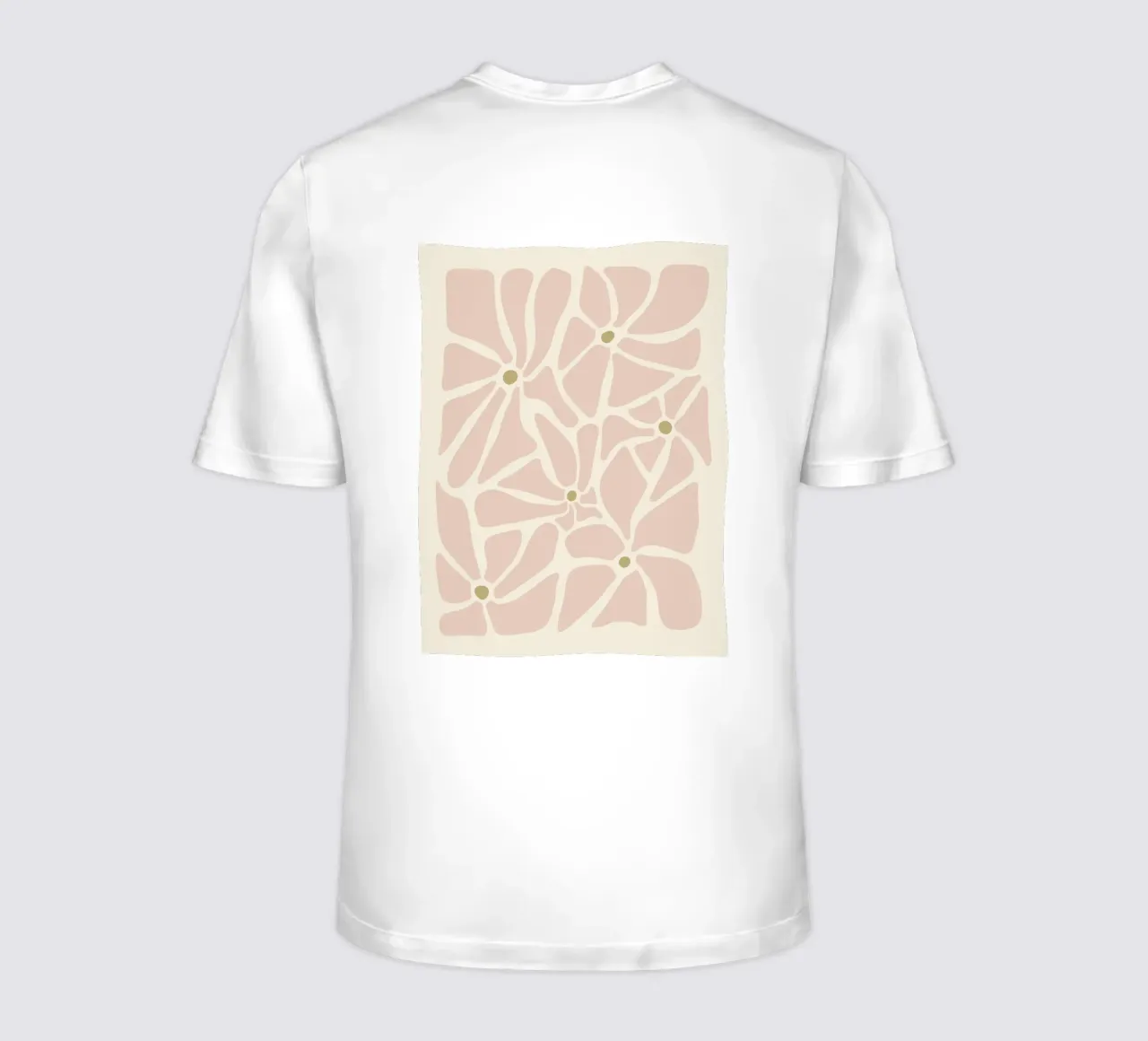 Fiori astratti di metà secolo, color crema, marrone e beige t-shirt da This Wild Soul - Illustration