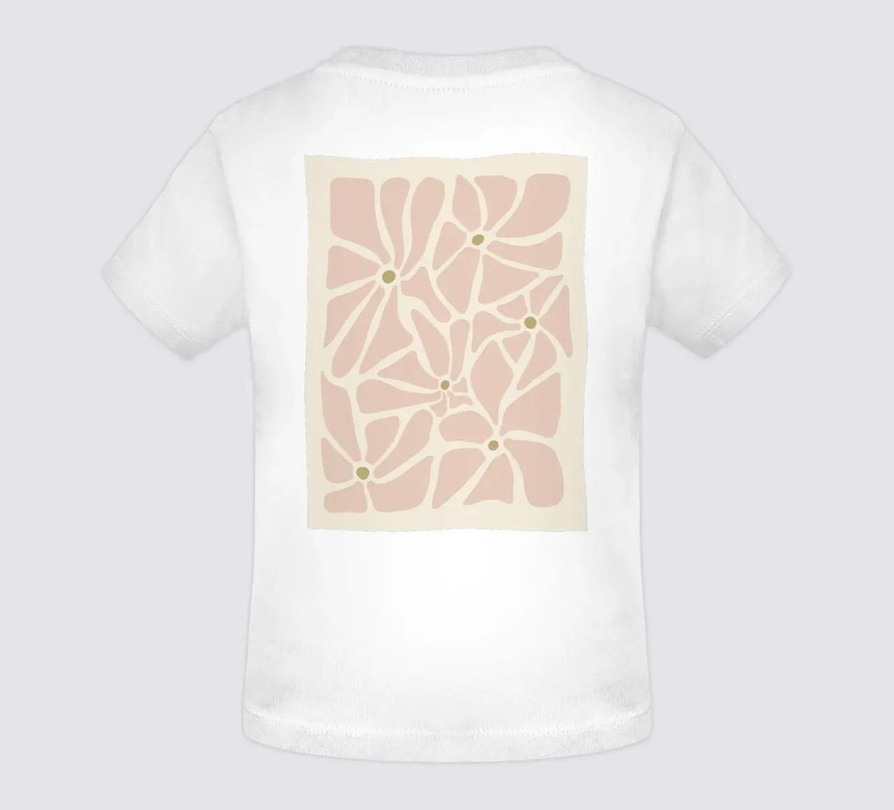 Fiori astratti di metà secolo, color crema, marrone e beige maglietta neonato da This Wild Soul - Illustration