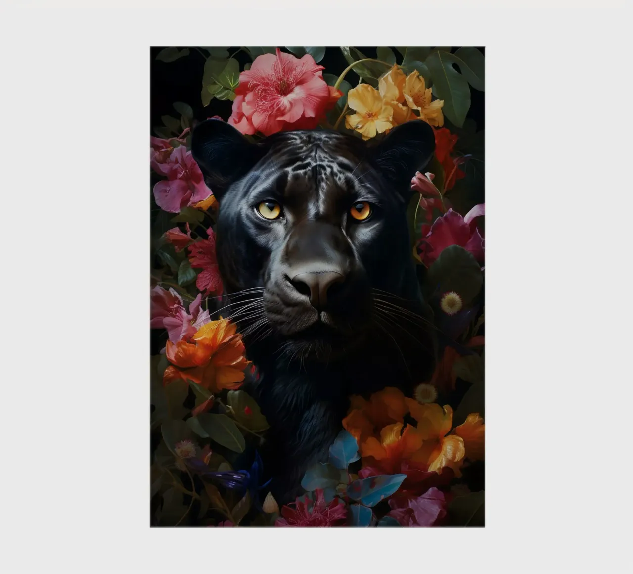 Panther Flowers notebook by Mateo