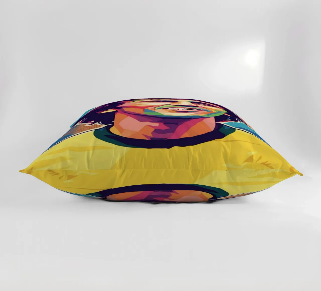 Ritratto pop art di Zico cuscino da Hantamrata