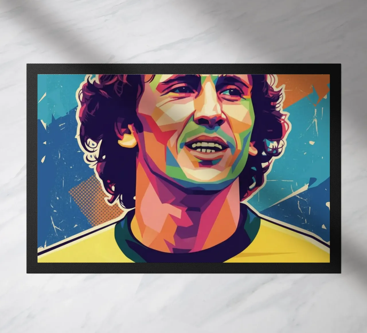 Ritratto pop art di Zico zerbino da Hantamrata