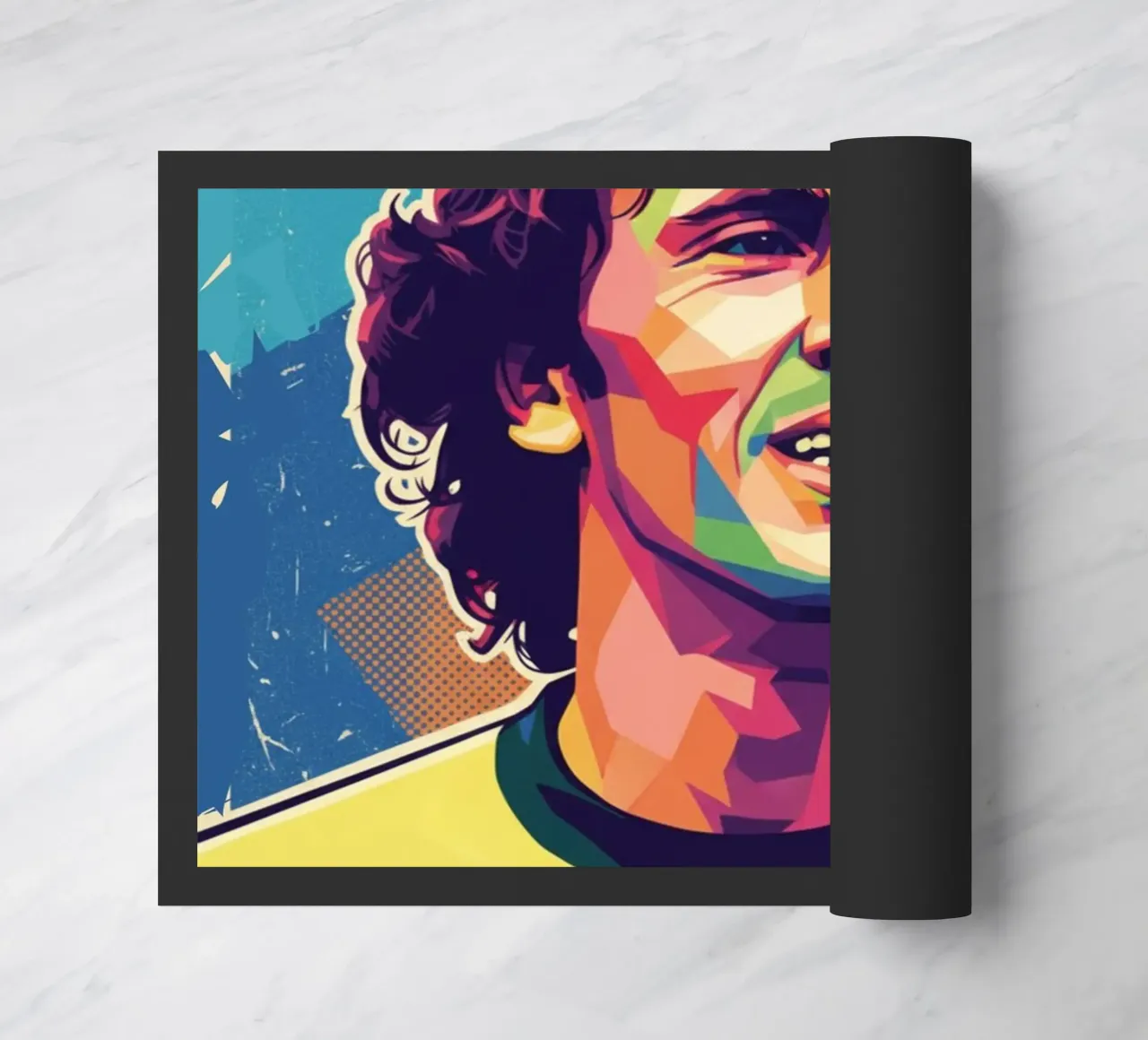 Ritratto pop art di Zico zerbino da Hantamrata