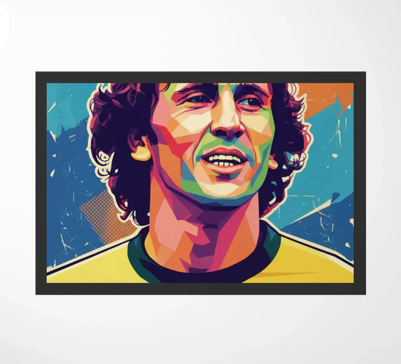 Ritratto pop art di Zico zerbino da Hantamrata