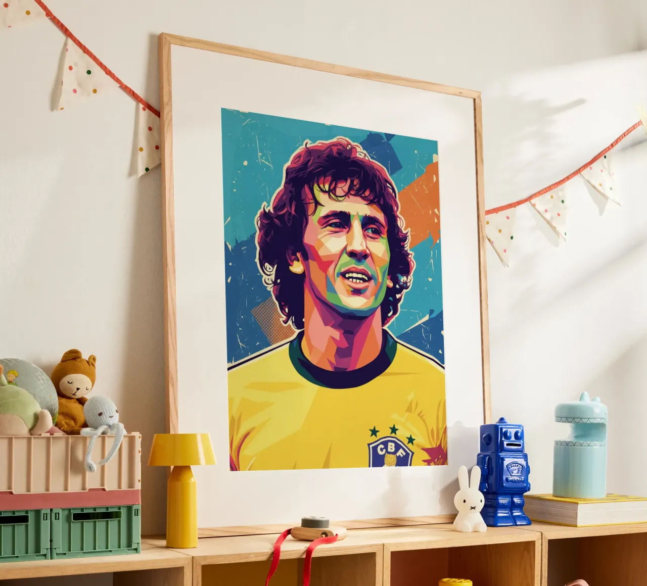 Ritratto pop art di Zico carta hahnemühle da Hantamrata