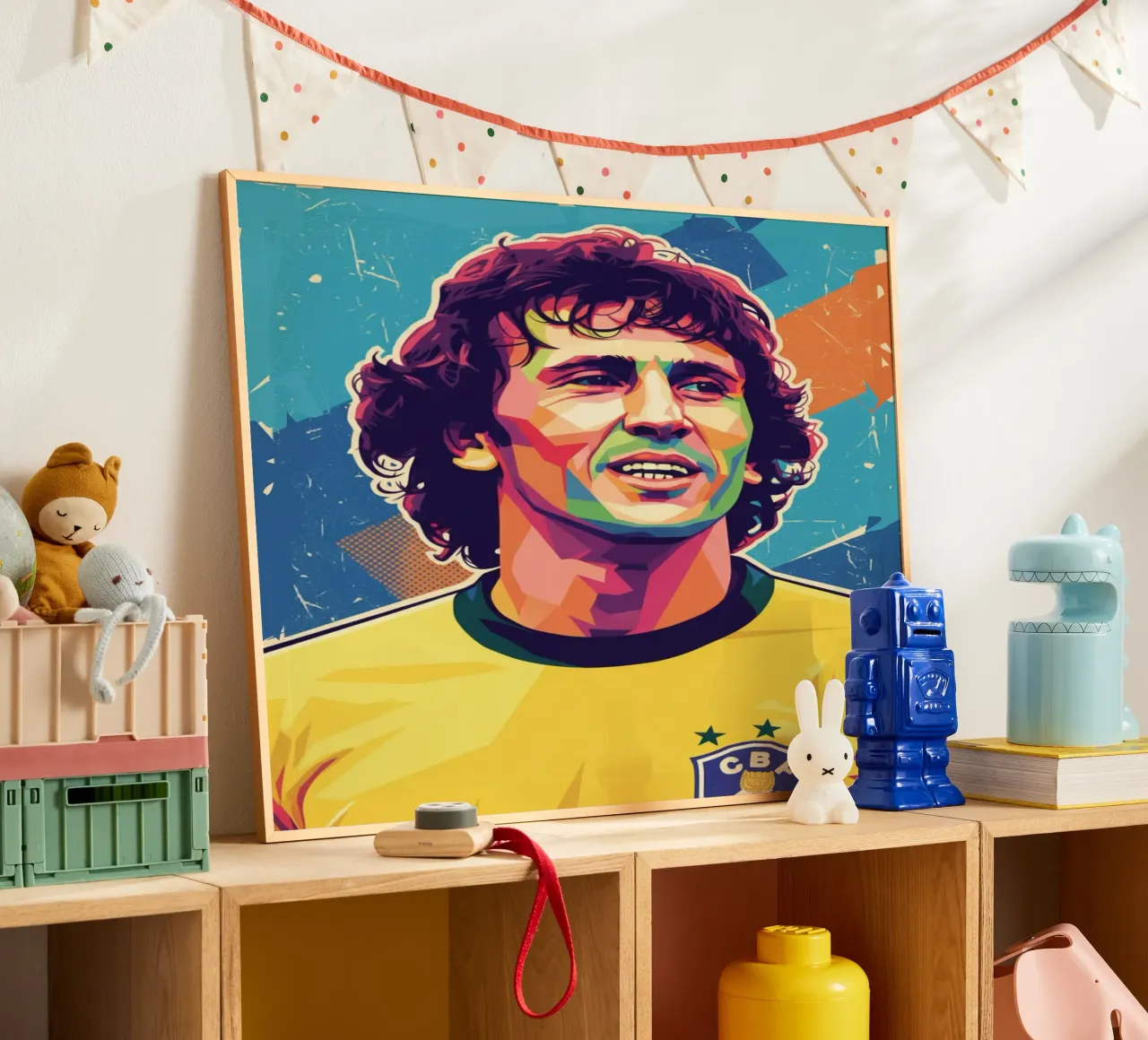 Ritratto pop art di Zico carta hahnemühle da Hantamrata