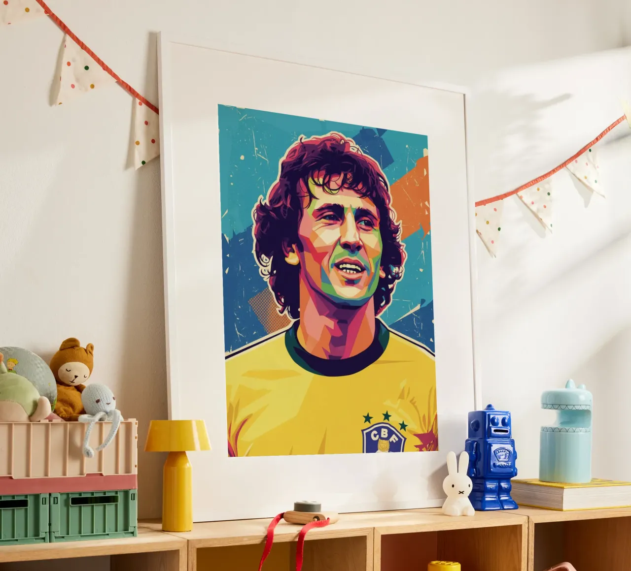 Ritratto pop art di Zico carta hahnemühle da Hantamrata
