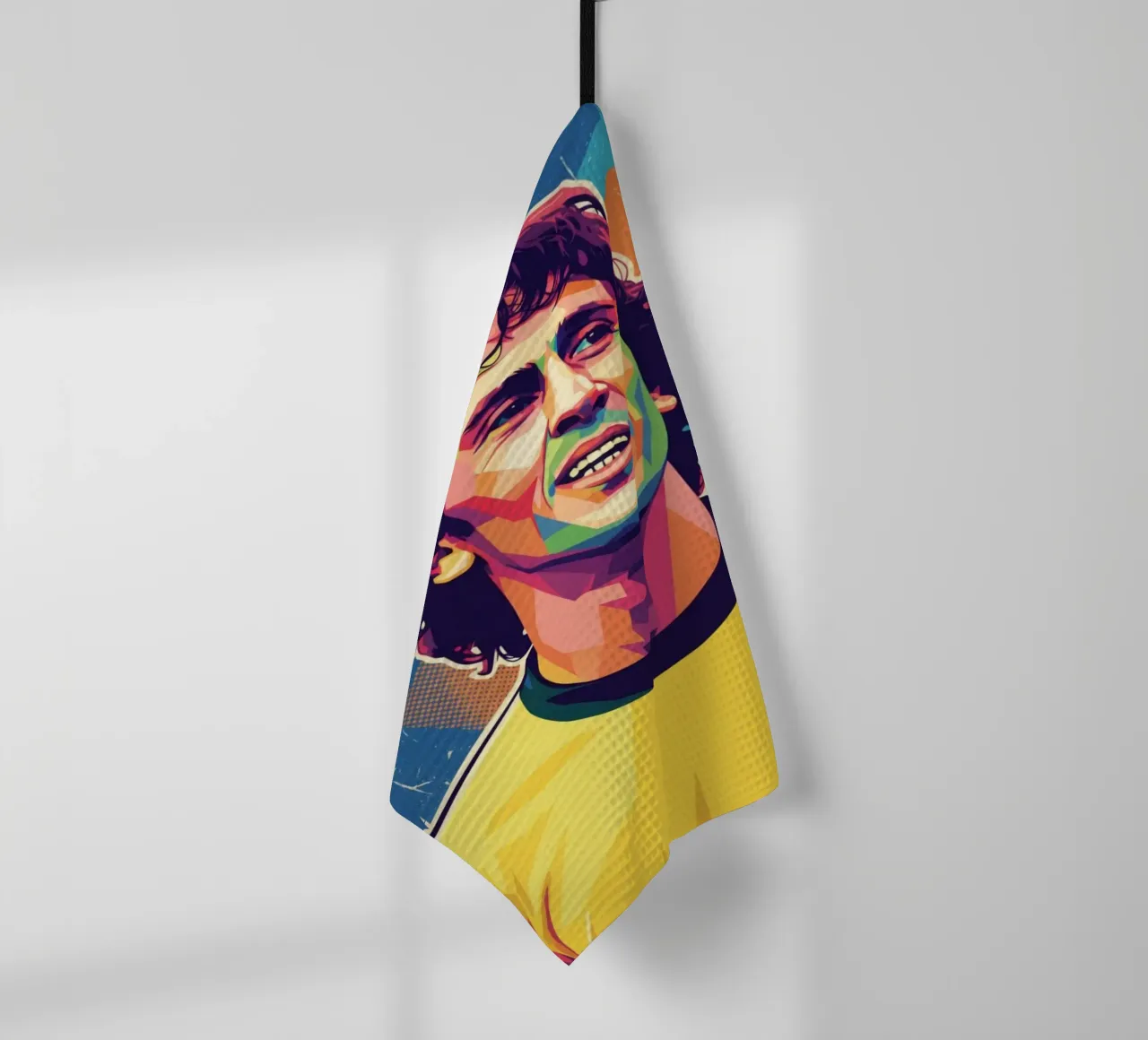 Portrait pop art de Zico torchon de Hantamrata
