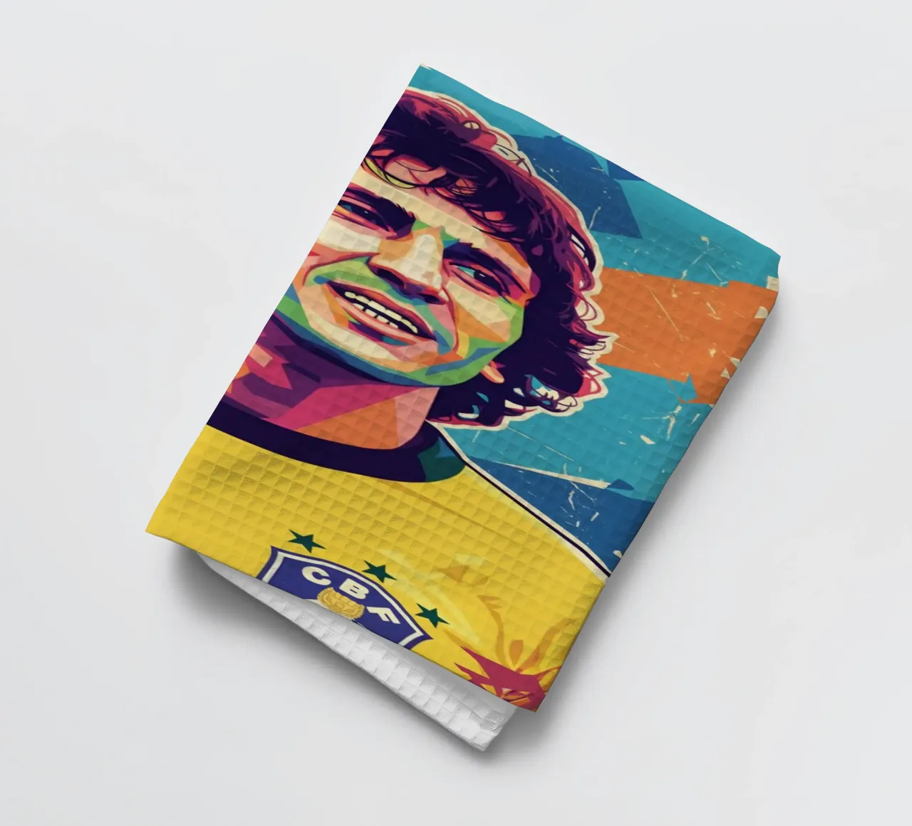Portrait pop art de Zico torchon de Hantamrata