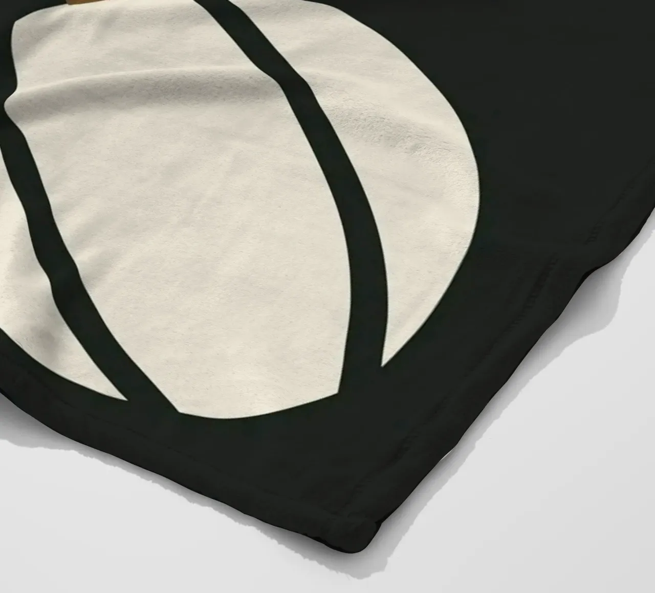 Arte bauhaus di metà secolo in bianco e nero, zucca retrò d'autunno coperta in pile da This Wild Soul - Illustration