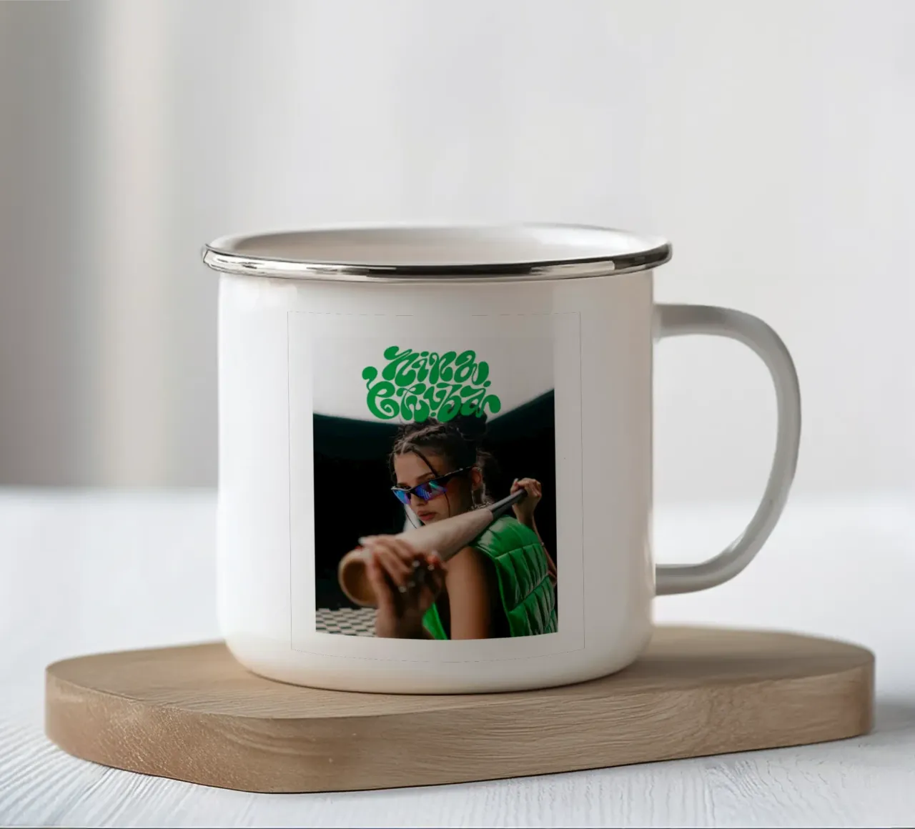 Baseball Chuba tazza in smalto da vintage