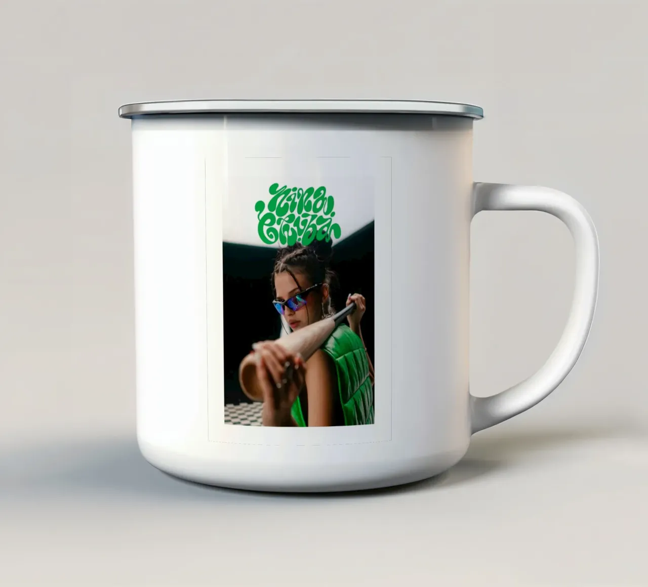 Baseball Chuba tazza in smalto da vintage