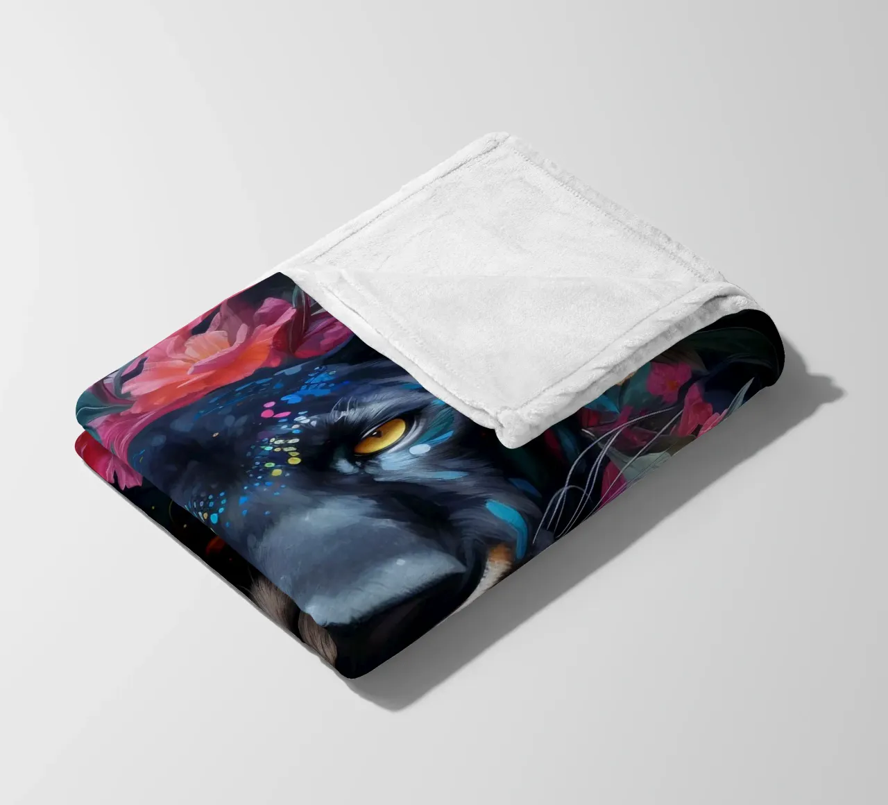Fiori di Panthe coperta in pile da Mateo