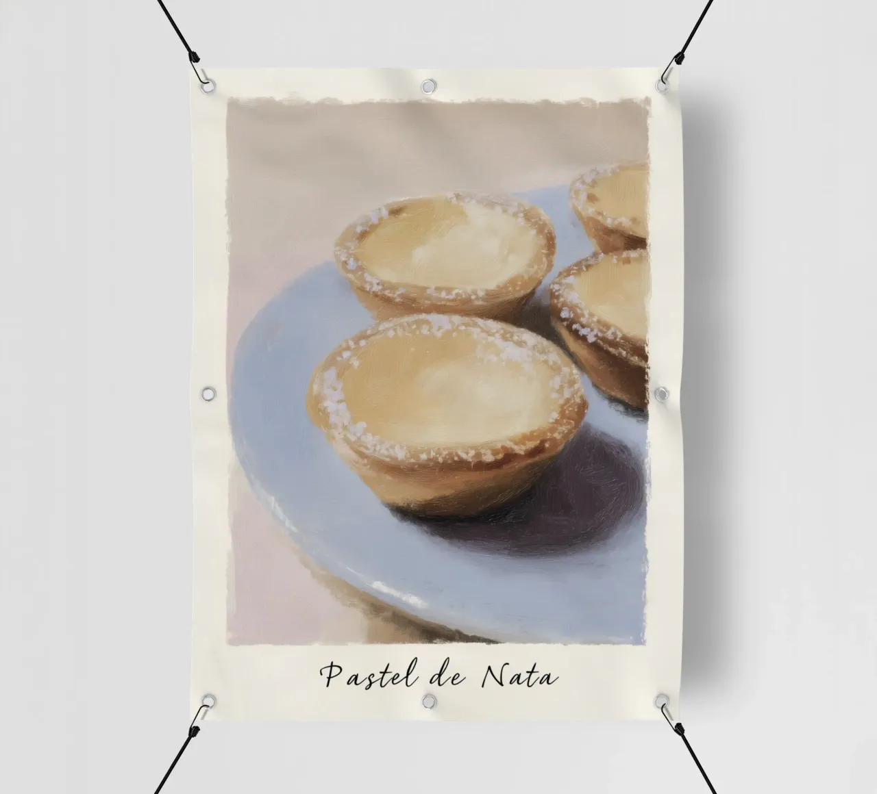 Pastel de nata portoghese telo in pvc da Carinaprint