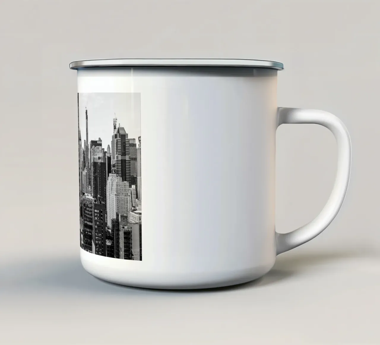 Amore a Manhattan Arte B&N tazza in smalto da Carinaprint
