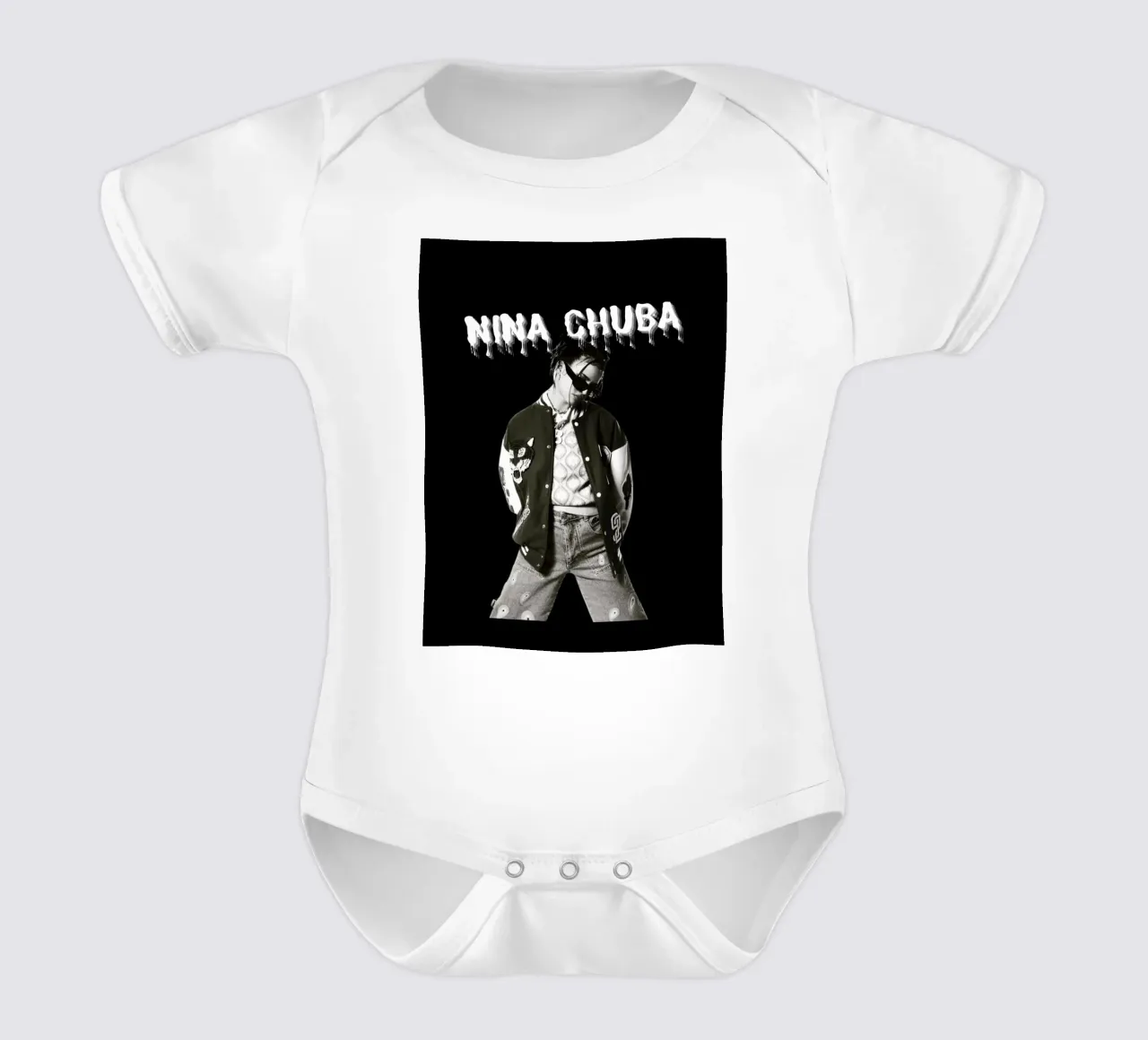 Monochrome Cool V body neonato maniche corte da vintage