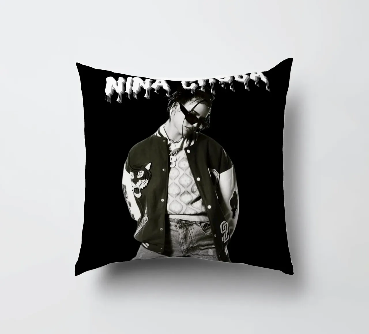 Monochrome Cool V cuscino da vintage