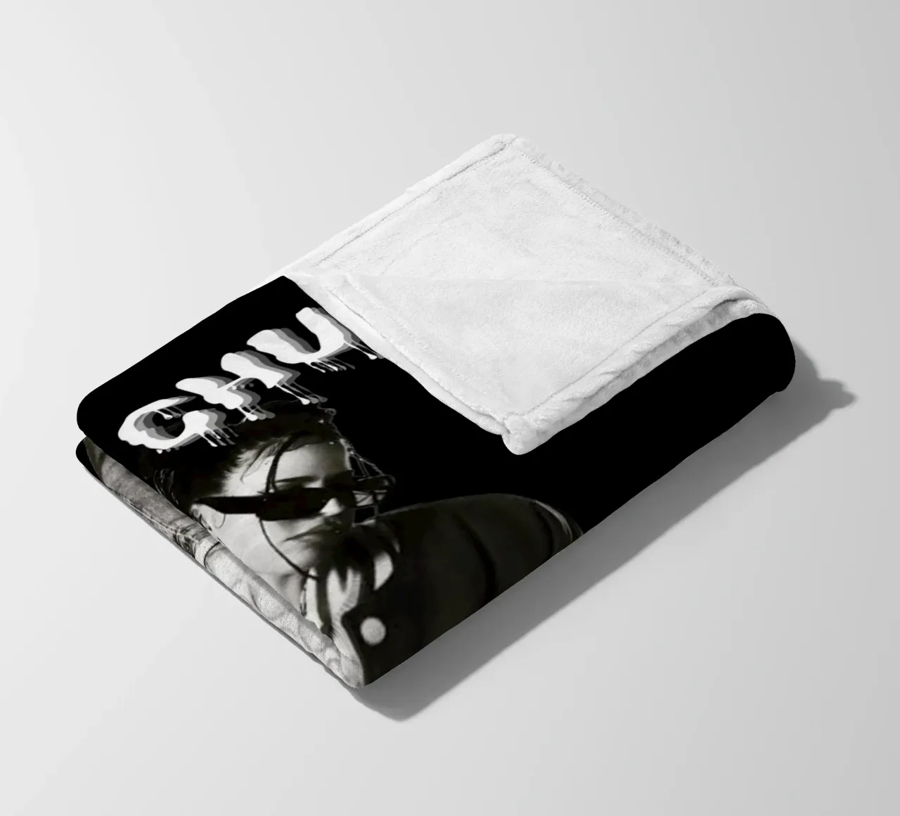 Monochrome Cool V coperta in pile da vintage