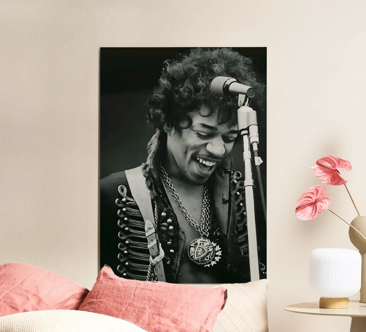 Jimi Hendrix alluminio dibond da Type & Tape