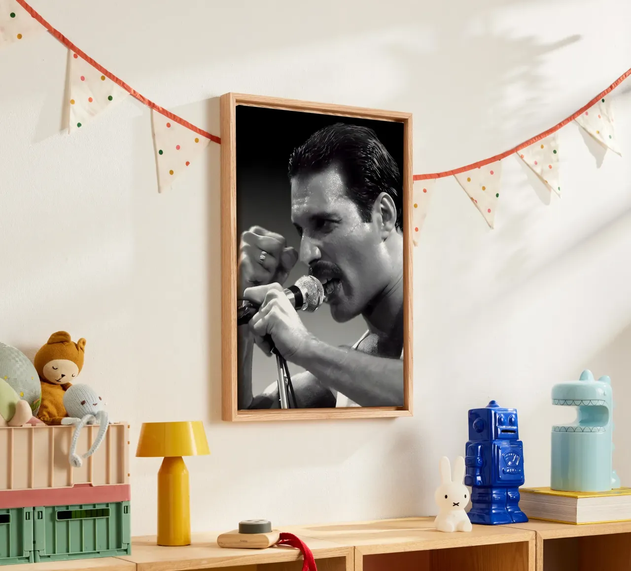 Freddie Mercury tela da Type & Tape
