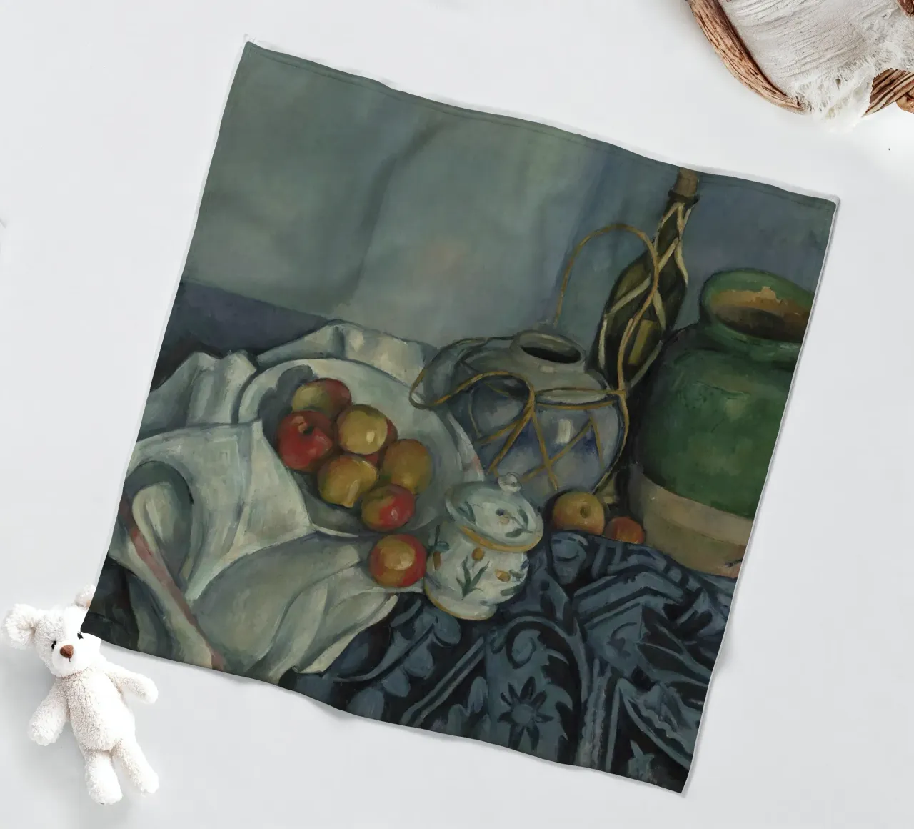 Paul Cézanne - Still Life with Apples fleece blanket by William Store