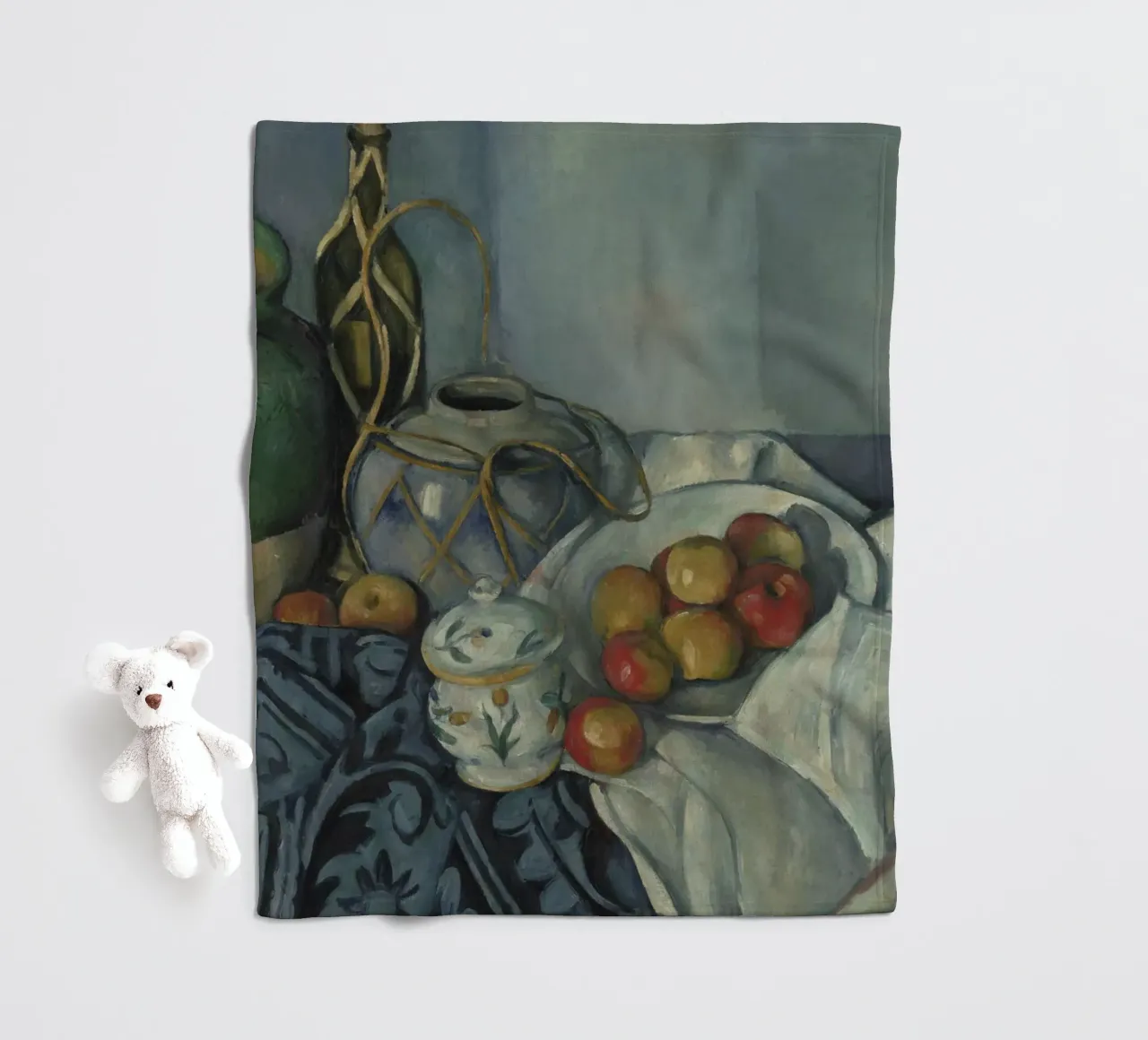 Paul Cézanne - Still Life with Apples fleece blanket by William Store