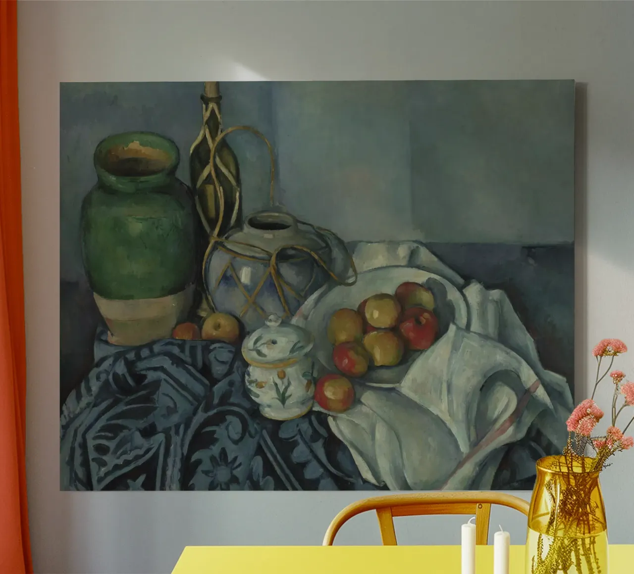Paul Cézanne - Still Life with Apples canvas with Floater frame by William Store