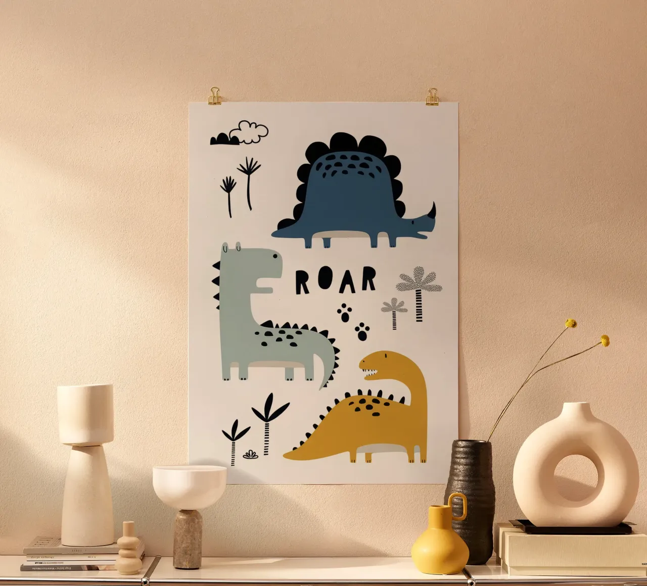 Roarrrrr Dino carta hahnemühle da Panait Ivascu