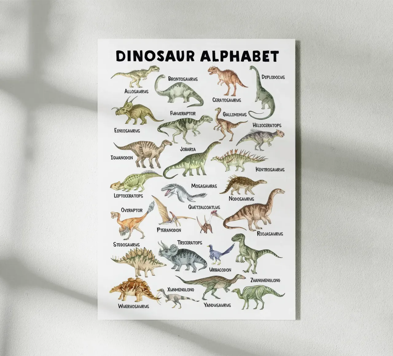 Alfabeto di DinoSAurus 1.3 plexiglass da Panait Ivascu