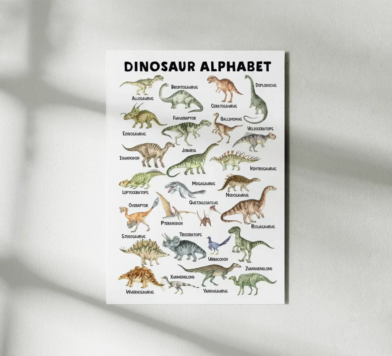 Alfabeto di DinoSAurus 1.3 alluminio dibond da Panait Ivascu