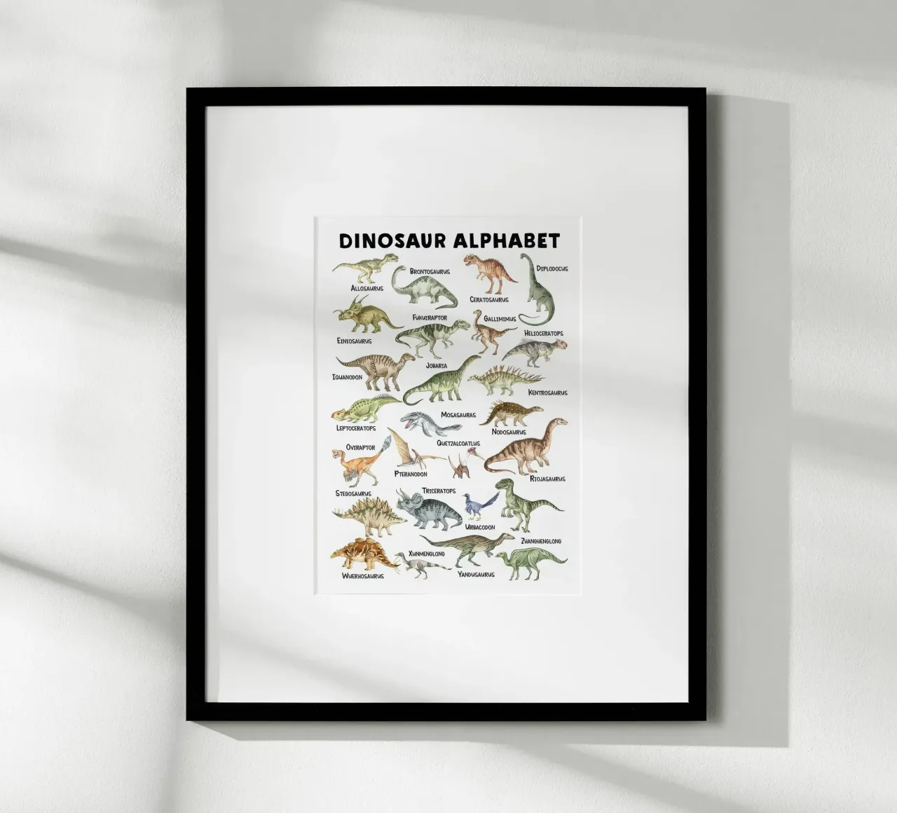 Alfabeto di DinoSAurus 1.3 carta hahnemühle da Panait Ivascu