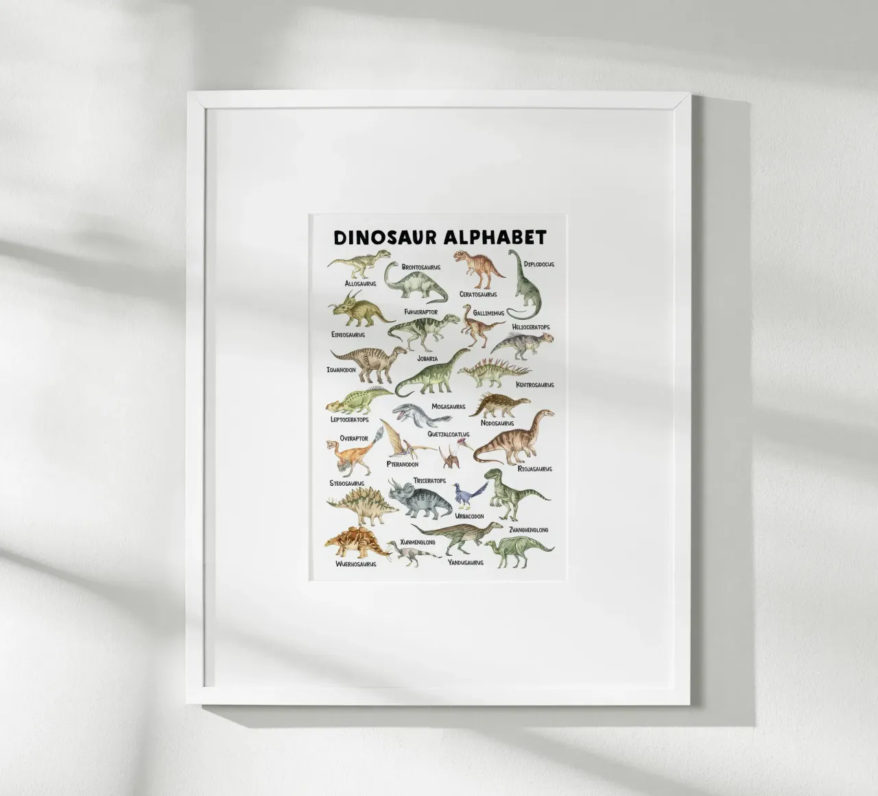 Alfabeto di DinoSAurus 1.3 carta hahnemühle da Panait Ivascu