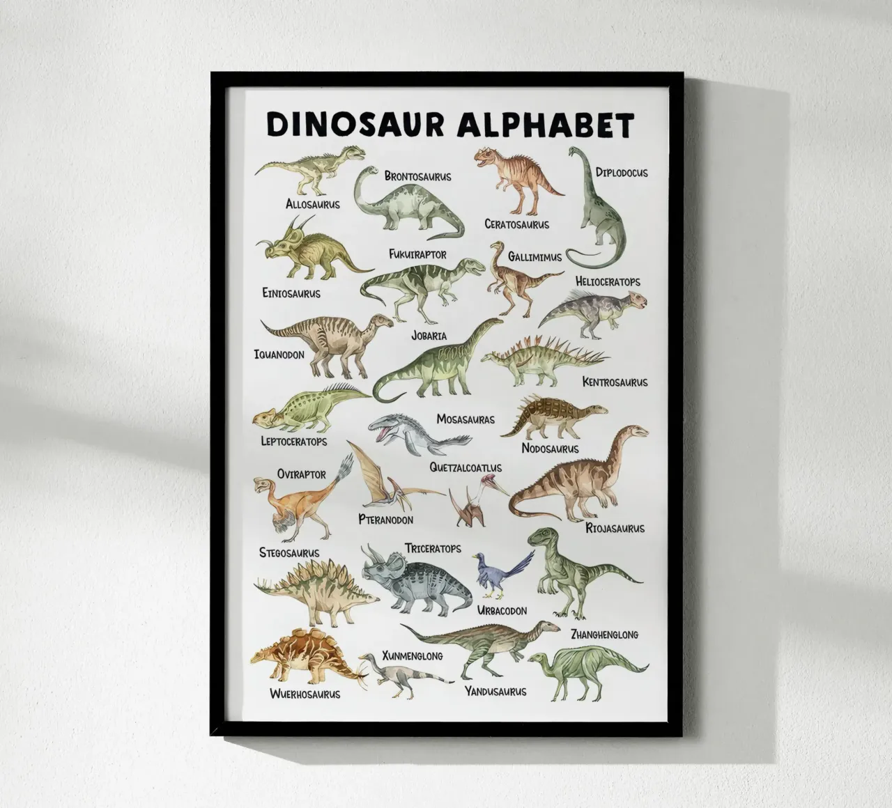 Alfabeto di DinoSAurus 1.3 carta hahnemühle da Panait Ivascu