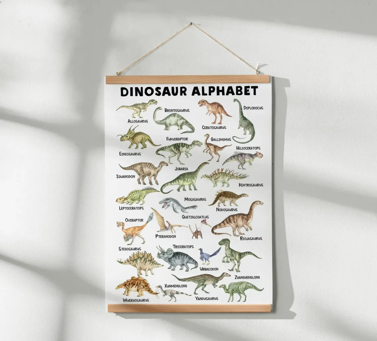 Alfabeto di DinoSAurus 1.3 carta hahnemühle da Panait Ivascu