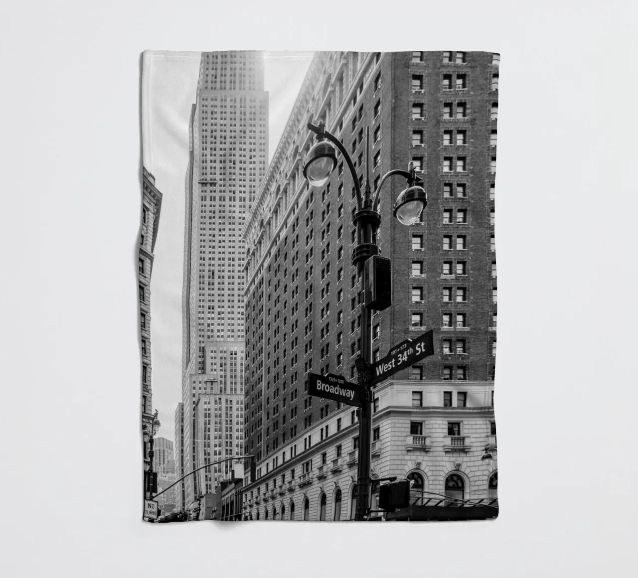 Vita di città Broadway NYC B&N coperta in pile da Carinaprint