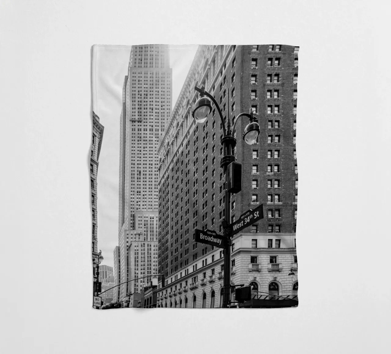 Vita di città Broadway NYC B&N coperta in pile da Carinaprint