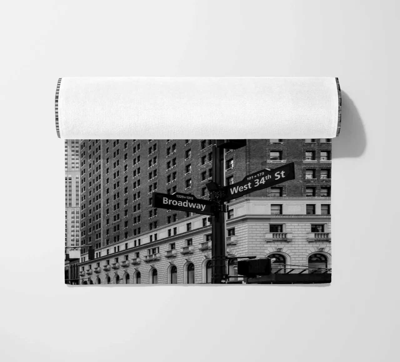 Vita di città Broadway NYC B&N telo mare da Carinaprint